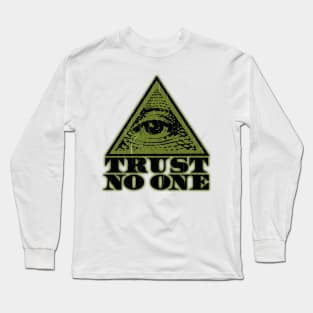 Trust No One (vintage distressed look) Long Sleeve T-Shirt